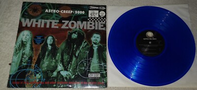 WHITE ZOMBIE  astro creep 2000  LP  1995 USA  Blue Clear Vinyl Vinyl  ROB ZOMBIE
