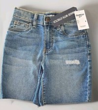OshKosh B gosh Girl's Size 6 Adjustable Waistband Cutoff Blue Shorts