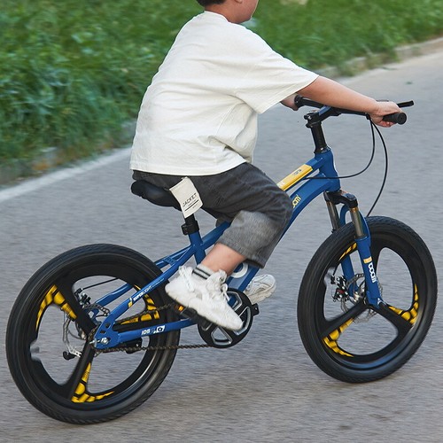 20" Brand New 20 inch Bike Boys Blue Bicycle Cycling Disc Brake Kids Xmas Gifts - Picture 5 of 12