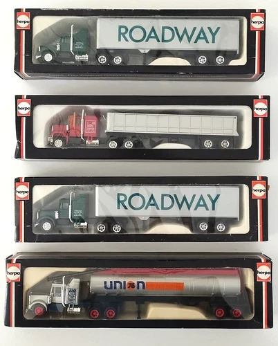 VTG HERPA 1:87 HO SCALE 2 x KENWORTH ROADWAY, KIPPSATTLE GMC, KENWORTH TANK