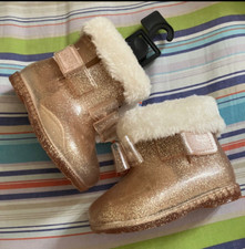 Size 4 Toddler Wonder Nation Pink Glitter Booties