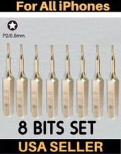 8PC Pentalobe P2 0.8mm TS1 PL1 Screwdriver for Apple iPhone 16 15 14 12 XS PRO M