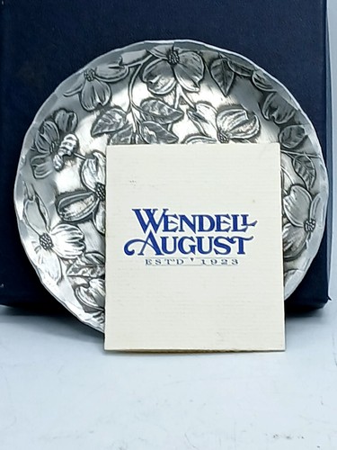 Wendell August Forge vassoio sottobicchiere in bronzo massiccio fatto a mano fiori 4-3/8" - Foto 13 di 14