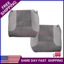 Fit For 1994-1997 Dodge Ram 1500 Driver / Passenger Bottom Cloth Seat Cover Gray