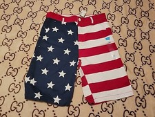 New Boys Children's Place FLAG SHORTS Size 14 Chino