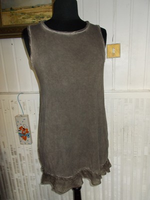 Robe Tunique Courte ELISA CAVALETTI Marron - Taille L, Coton/Viscose Stretch, Occasion Très Bon état