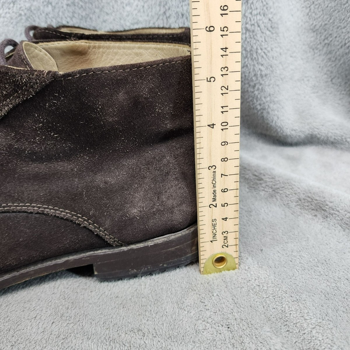 Martin Dingman Shoes Mens Size 11.5 Brown Suede Lace Up  display picture 3