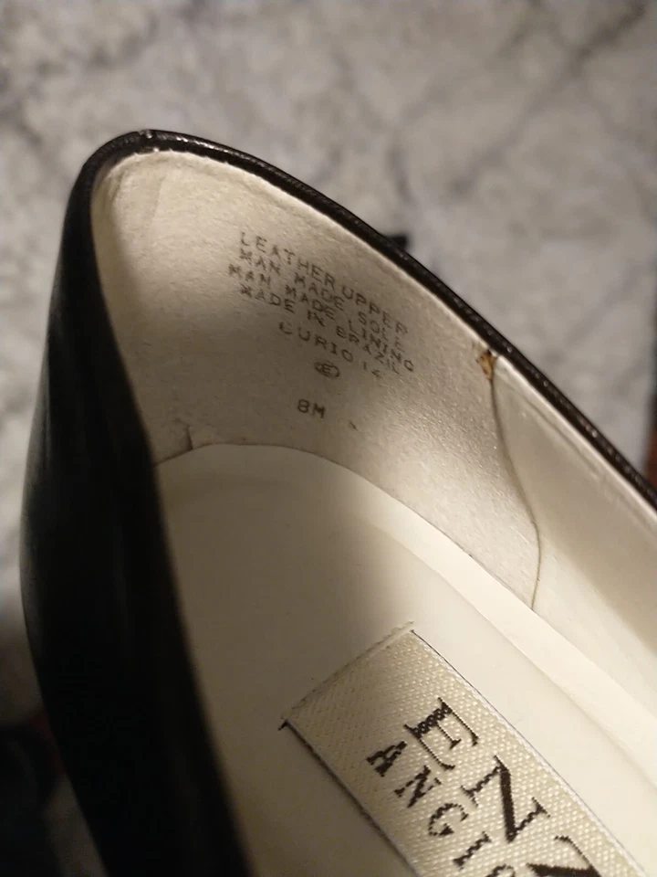 Zapatos sin cordones Enzo Angiolini para mujer talla 8M hechos en Brasil bronce 2,25"  Foto 4 de 4