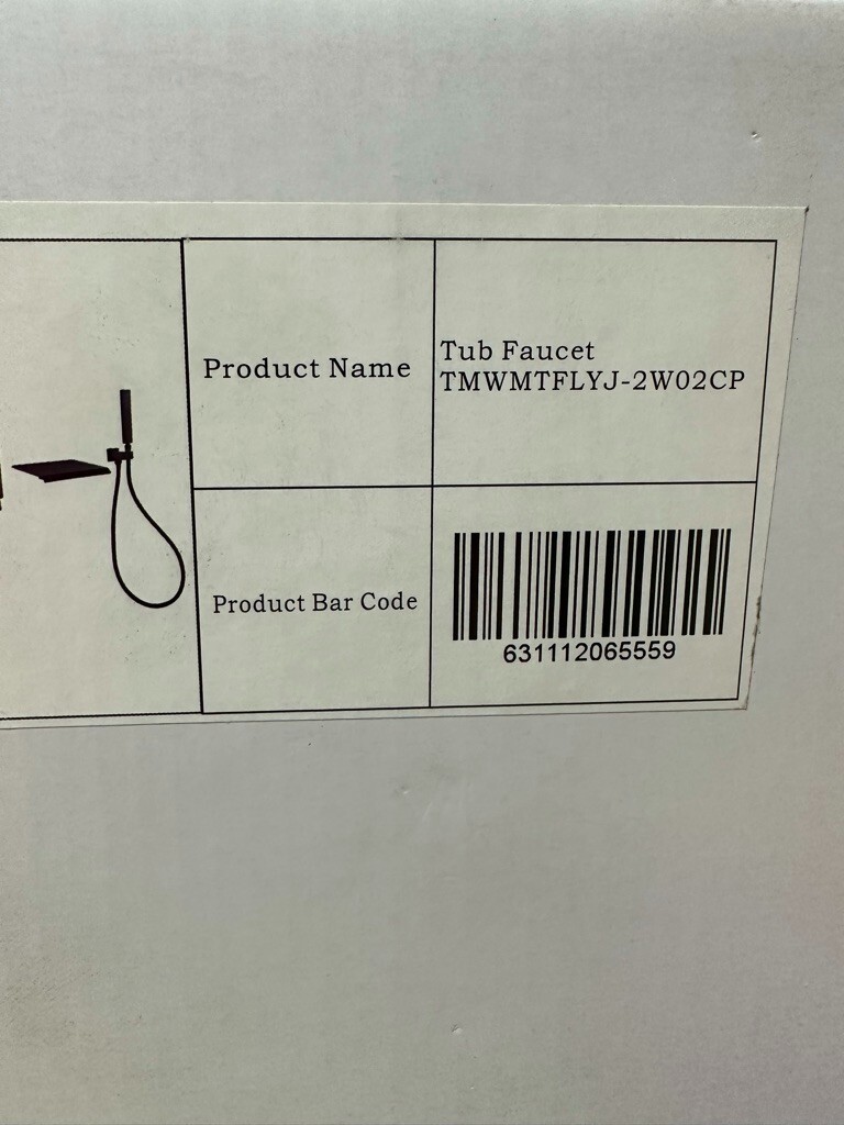 TrustMade Pressure-Balance Waterfall Single Handle Tub Faucet TMWMTFLYJ-2W01CP