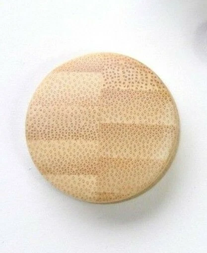 Medidor de pendientes extensor tapón sólido doble llamarada madera bambú grande 8 mm-50 mm Foto 4 de 4