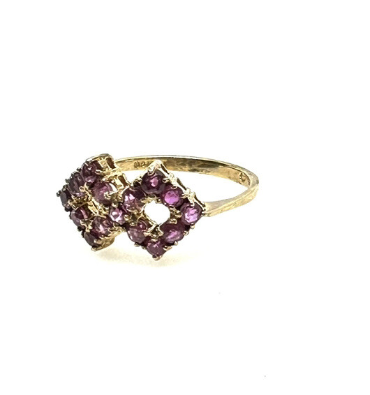 9ct Gold Ruby Ring Yellow Gold Ruby Ring Stylish … - image 3