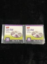 Staples CD-RW Rewritable 10 Disc 700MB 12 x 80 Minutes New Sealed