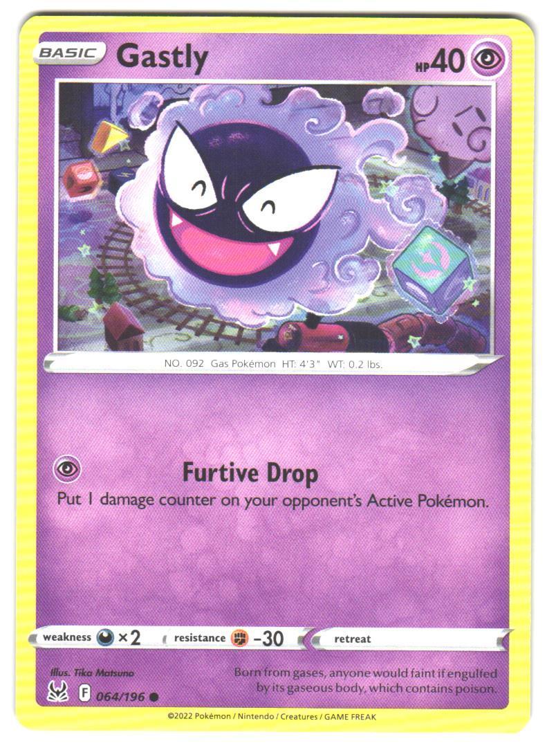 Pokemon SWSH11: Lost Origin Gastly #064/196 Common | eBay