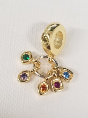 Authentic PANDORA Gold Marvel The Avengers Infinity Stone Charm 
