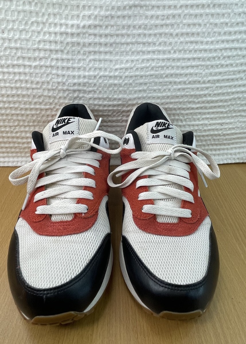 Nike Air Max 1 Essential 537383-122 White Orange Men's Size 10