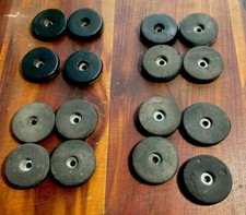 16x Rubber Cabinet Foot 1.5"Dia x 0.375" H USED
