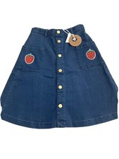 GIRLS MINI RODINI NWT DEN STRAWBERRY SKIRT SZ 6-7