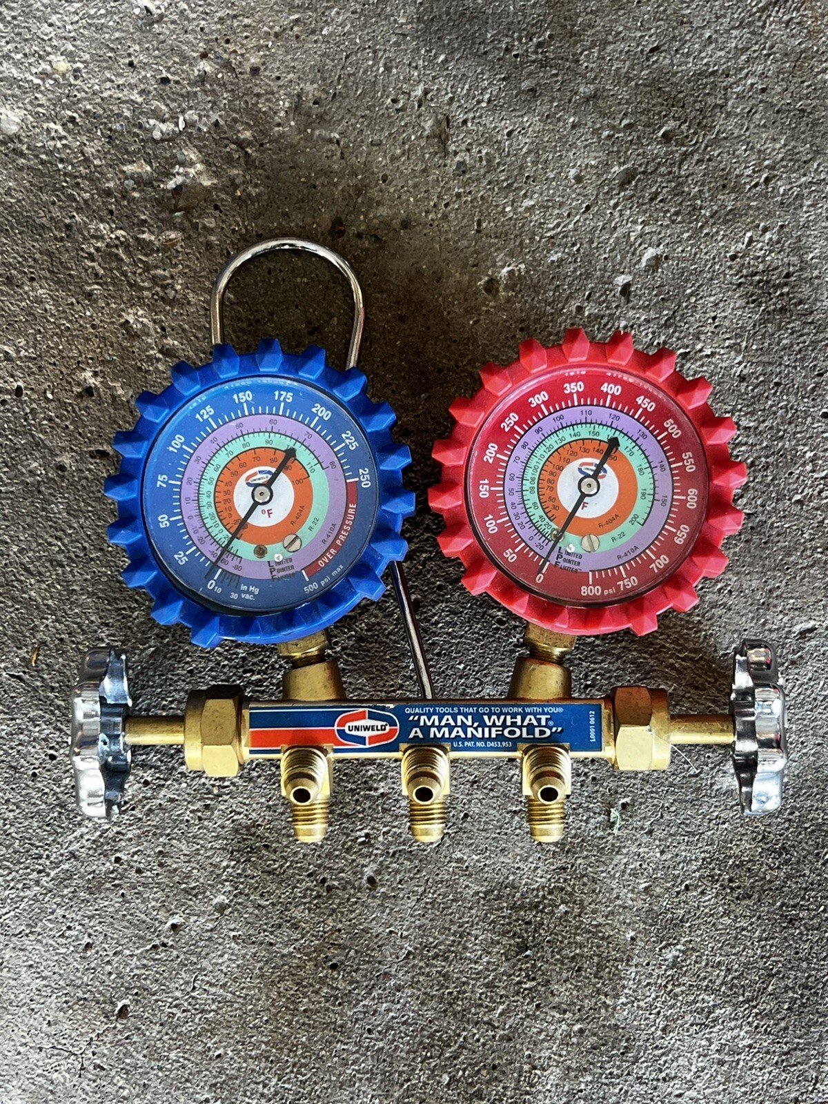 Uniweld hvac manifold gauge set eBay