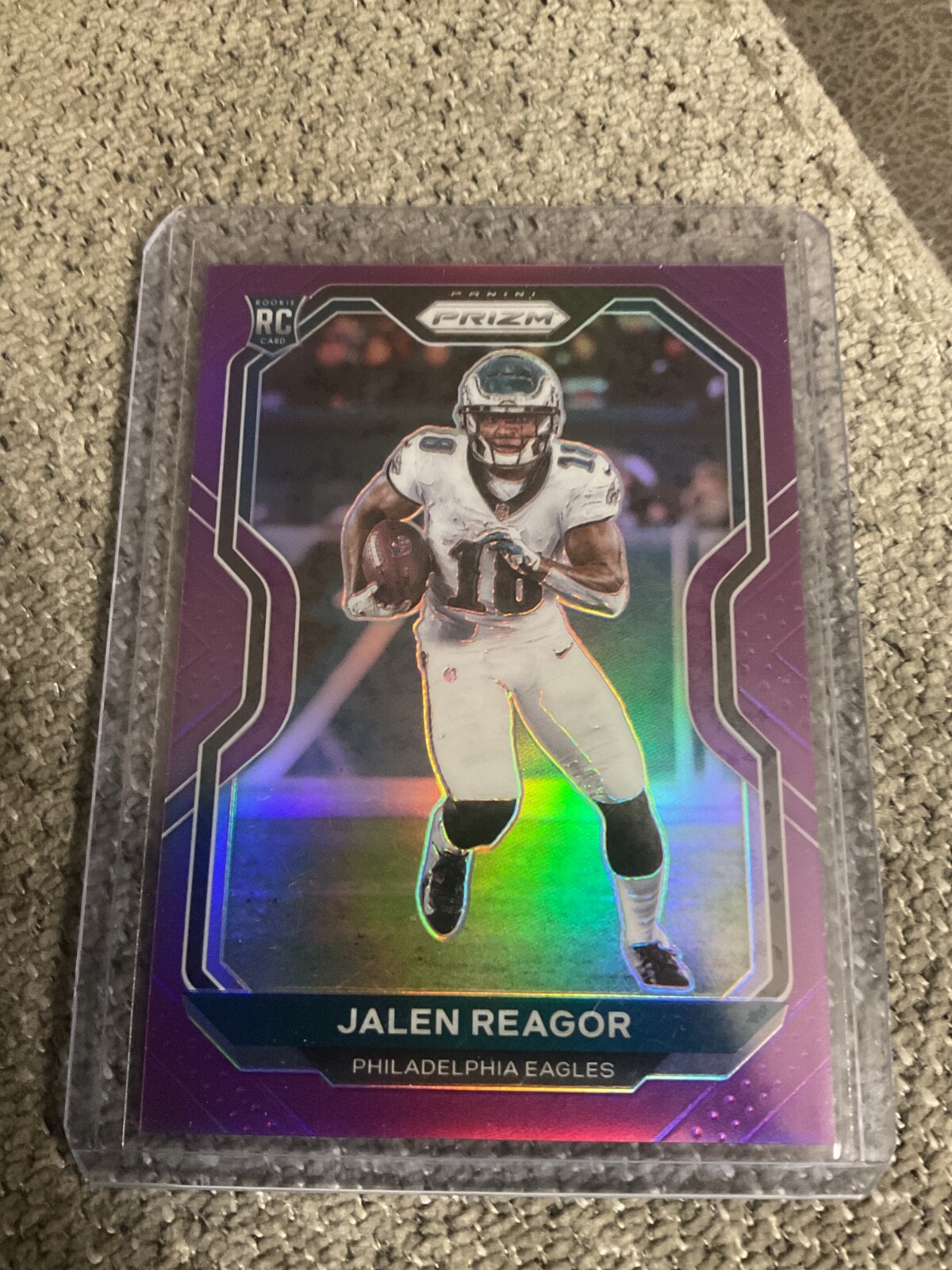 2020 Panini Prizm - Rookie Jalen Reagor #342 Purple Prizm 11/125 (RC)