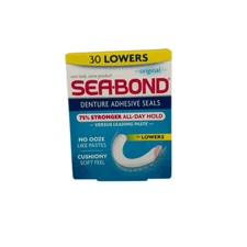 Sea-Bond SECURE DENTURE ADHESIVE SEALS, ORIGINAL LOWERS, 30 COUNT (PACK OF 1)