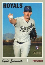 2019 Topps Heritage #653 Kyle Zimmer Kansas City Royals