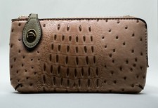 Blush Textured Vegan Kendall Crossbody/Wristlet/Clutch 