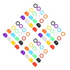 Multi Color Silicone Key Covers 256Pcs Elastic Key Caps Sleeve Identifiers