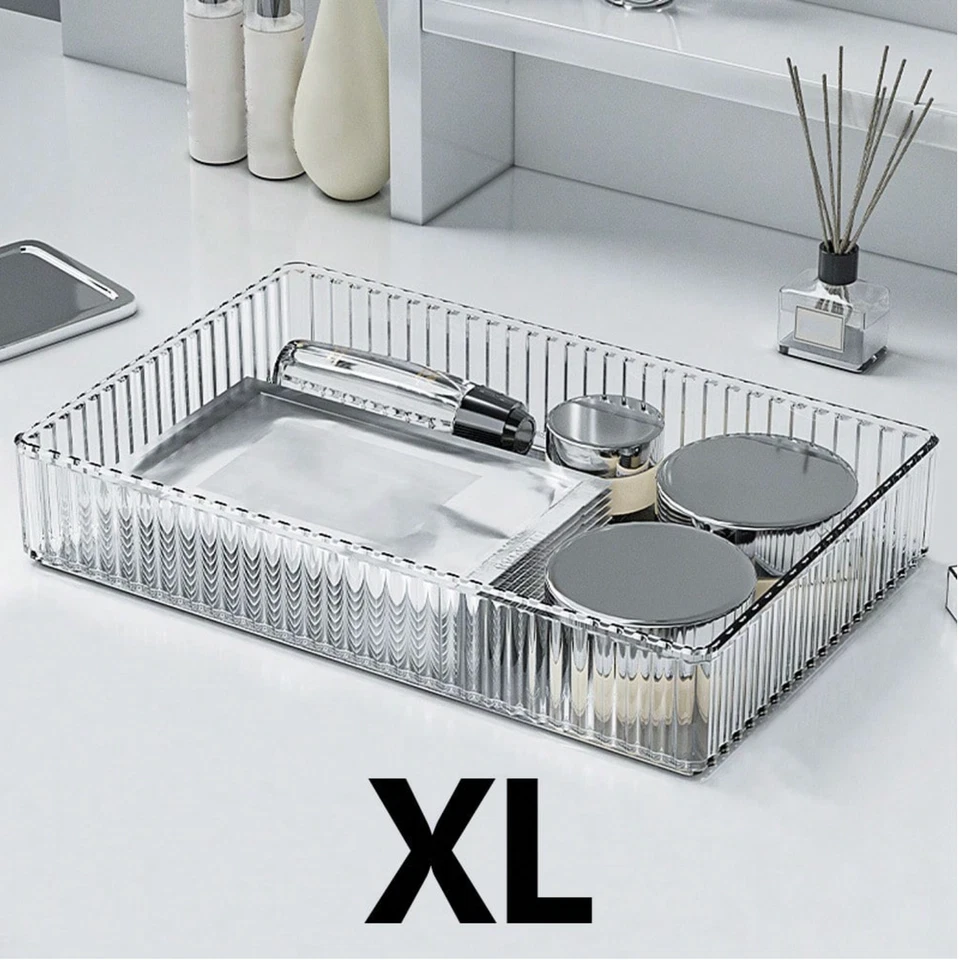 Dressing Table Organiser Makeup Perfume Box Drawer Tidy Cosmetic Storage Case - Image 2 of 4