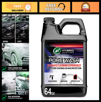 Turtle Wax Hybrid Solutions Pure Wash, pH Neutral Extreme Foaming Car Wash Soap,