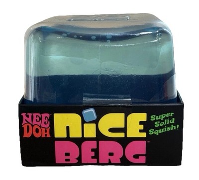 NeeDoh Nice Berg - Giant NeeDoh Nice Cube - (Blue) AUTHENTIC! Fast Ship In Hand