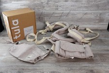 Tula Original Linen Baby Carrier, Free-to-Grow In Sand Color Herringbone Fabric