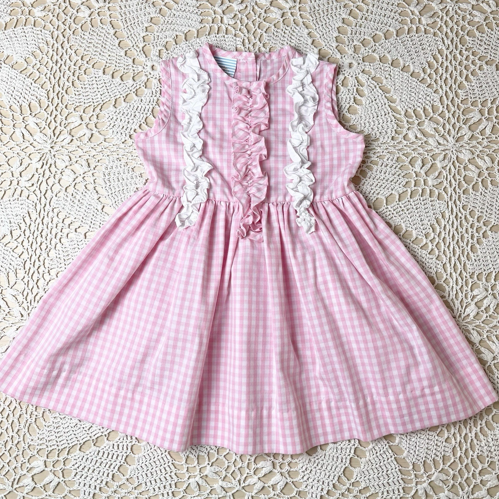 Southern Sunshine Kids Baby Girl 2 Years Pink Gingham Ruffle Sun Dress