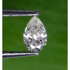 Natural White Diamond .75 CT Pear Cut 5x7 mm VVS1 D Grade Certified Stone