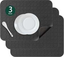 Silicone Dish Drying Mat Non Slip Heat Resistant Large Pad for Sink