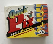 1999 QUICK PIX - NOT JUST MATH GAME addition  subtraction flashcard match