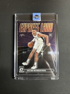 2023-24 Panini Donruss Optic - Express Lane Victor Wembanyama #8 Purple Prizm...