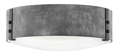 Hinkley Lighting 29203 Sawyer 3 Light 15"W Open Air Outdoor Flush - Aged Zinc - Picture 1 of 7