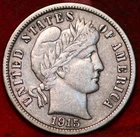 1915-P Barber Dime — photo from another recent sale