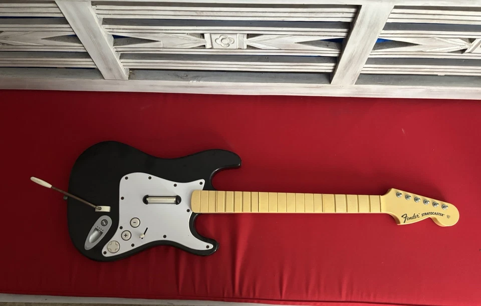 Harmonix ROCK BAND Fender Stratocaster Guitar 19091 Wireless for Wii (No Dongle) - Image 2 of 4