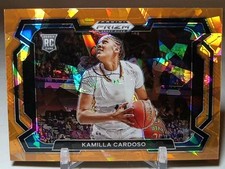 2024 Panini Prizm Orange Ice #59 Variation Kamilla Cardoso WNBA Rookie