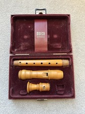 Moeck Rottenburgh Soprano Recorder No. 329 Boxwood Original Case Excellent Cond