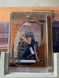 2024 Panini Prizm - Rookies Drake Maye #329 Orange Lazer Prizm (RC) Patriots