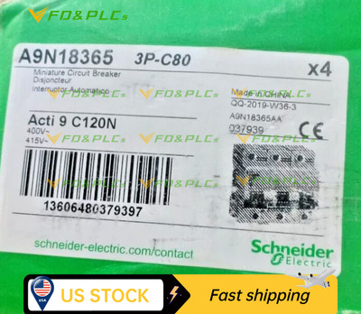 A9N18365 SCHNEIDER CIRCUIT BREAKER Acti9 C120N 3P - 80A