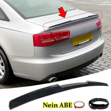 Für AUDI A6 4G S6 Limousine 2010-2018 Heck Spoiler Heckflügel Heckspoiler Gummi