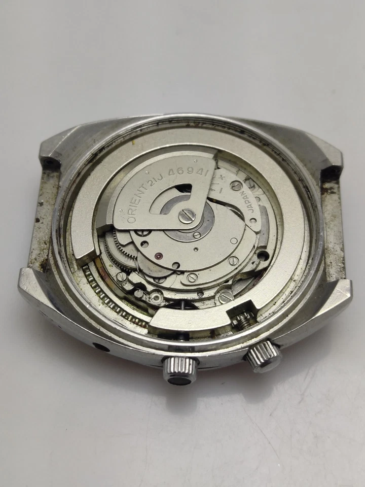 Reloj Pulsera ORIENT Japón Perpetuo Calendario Multianual 46941 Automático Para Piezas Foto 3 de 4