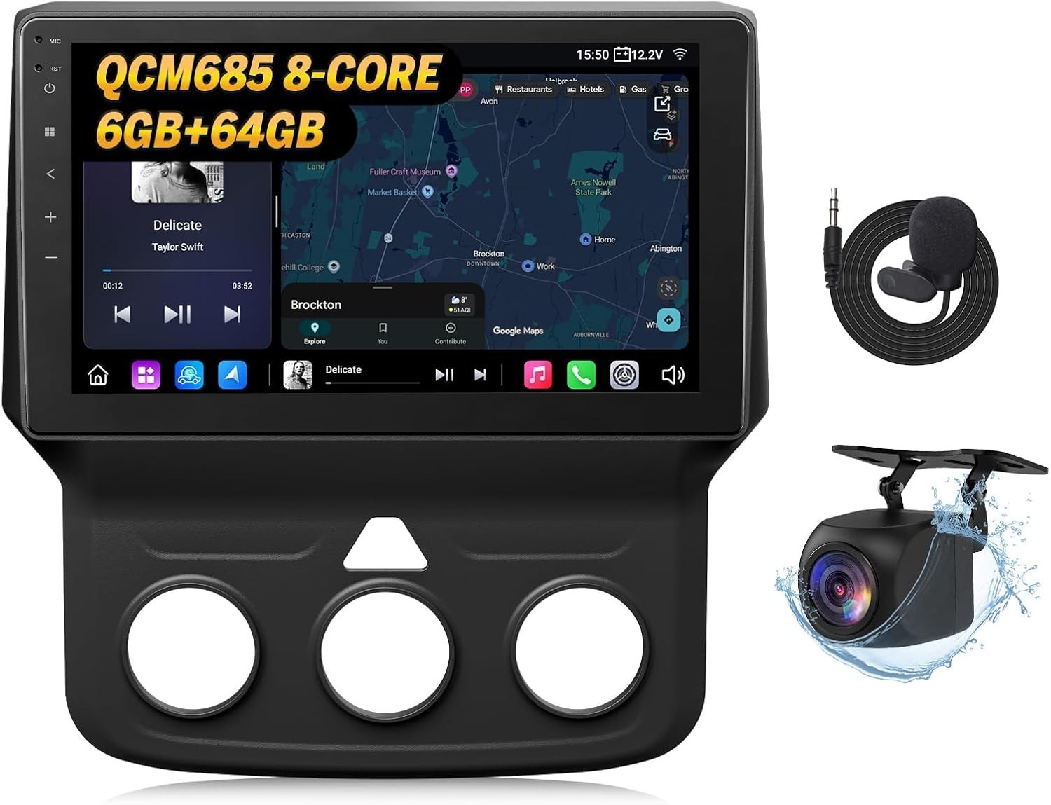 *NEW* 6+64GB 2013-2018 Dodge Ram 1500, 2500, 3500 Car Stereo Android 13 9" QLED