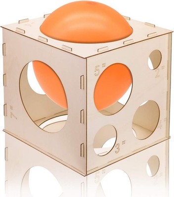 Calibrador De Globos Cubo Madera Para Decoracion Fiesta 9 Tamaños 12 Pulgadas US