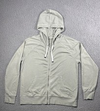 Athleta Womens Medium Green Full Zip Hoodie C...