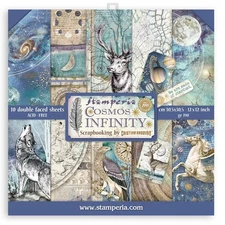Stamperia Double-Sided Paper Pad 12"X12" 10/Pkg-Cosmos Infinity, 10 Designs/1 Ea