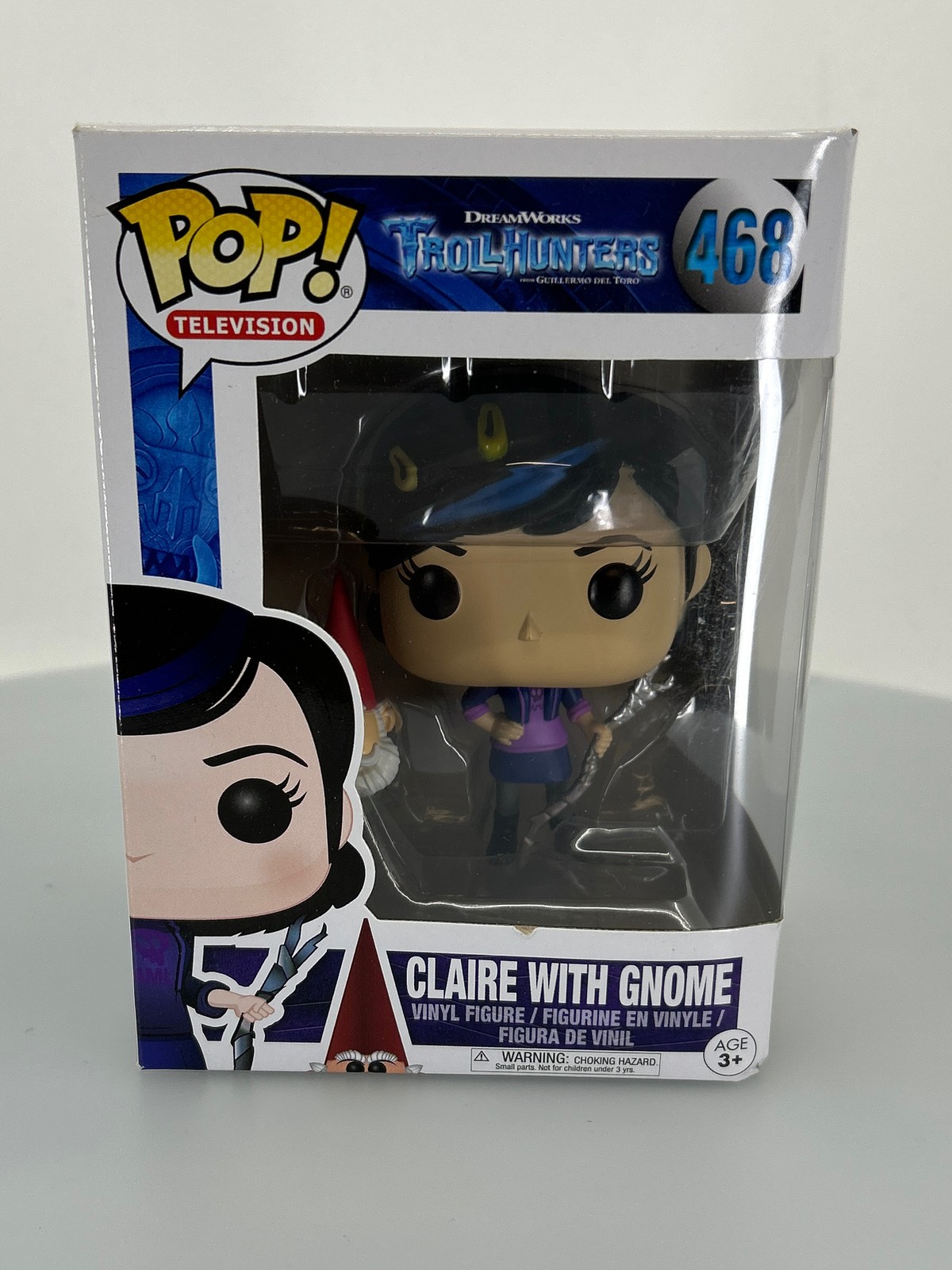 En Oferta Funko Pop! Televisión Animación Trollhunters Claire Con Gnomo #468 Caja Dañada